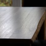 Tischplatte Eiche/Wildeiche, geölt, Naturkante, der Baumkante