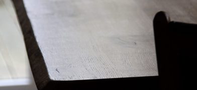 Tischplatte, Esstischplatte Eichen Holz, Naturkante, Baumkante, Live-Edge